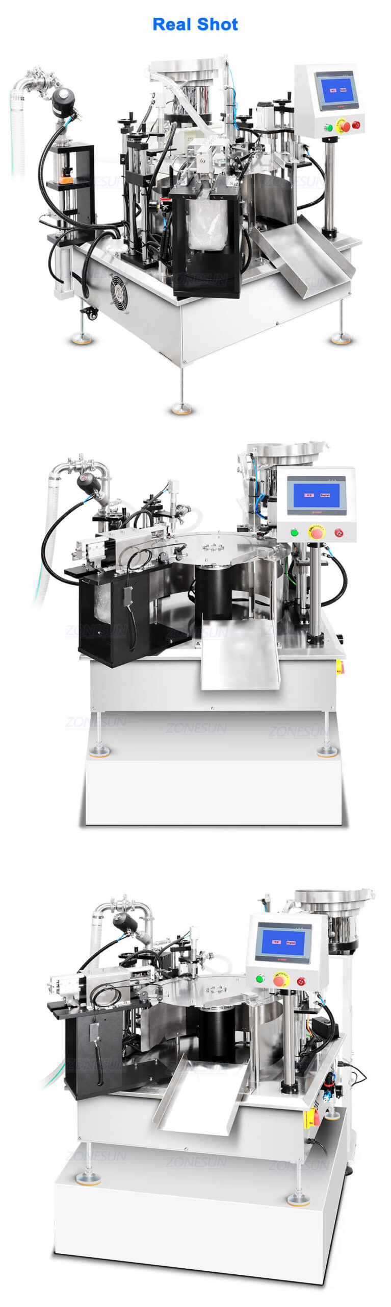 Rotary Spout Pouch Filling Capping Machine X4