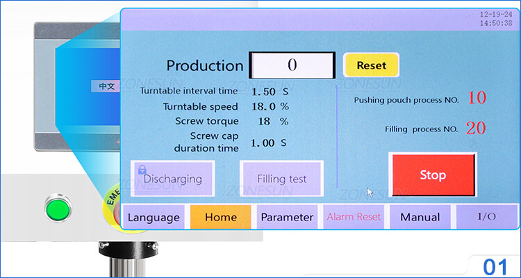 Rotary Spout Pouch Filling Capping Machine X5