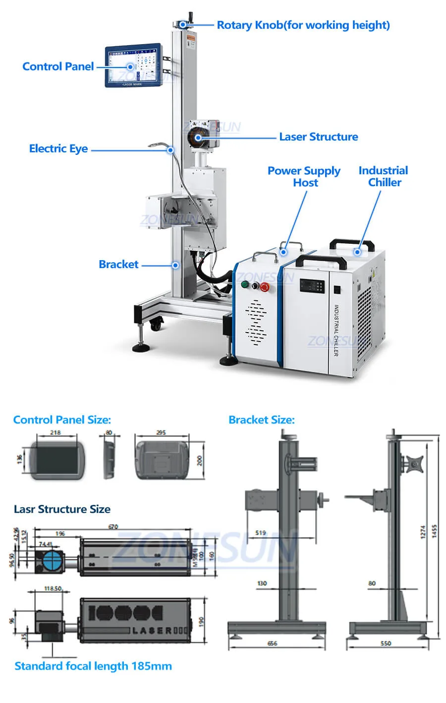 UV Laser Marking Machine x3