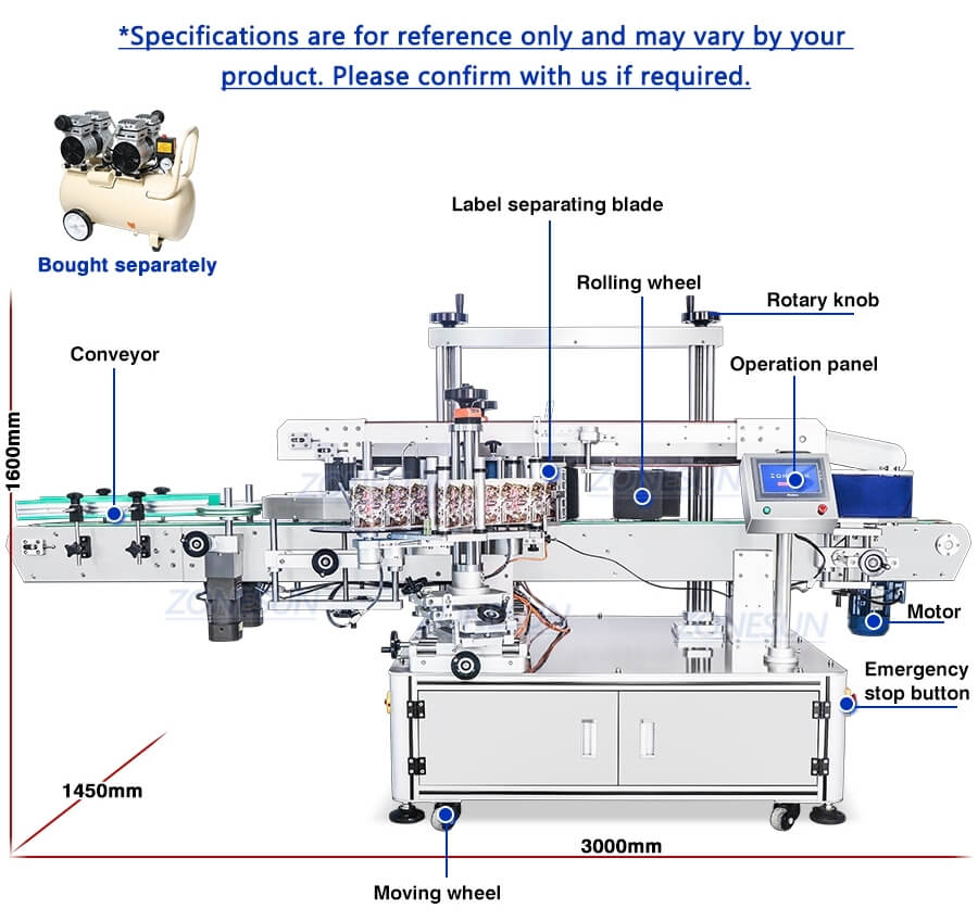 丸瓶ラベル貼付機 X3 Round Bottle Labeling Machine X3