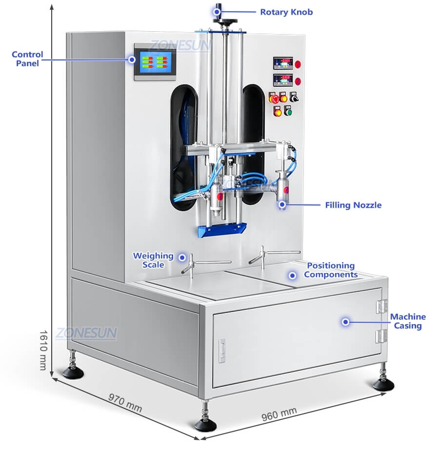Double Head Liquid Weighing Filling Machine X3