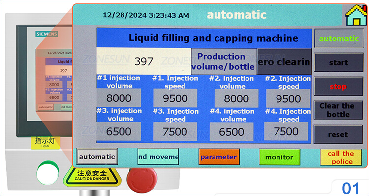 4 Heads Vial Filling Capping Machine X2
