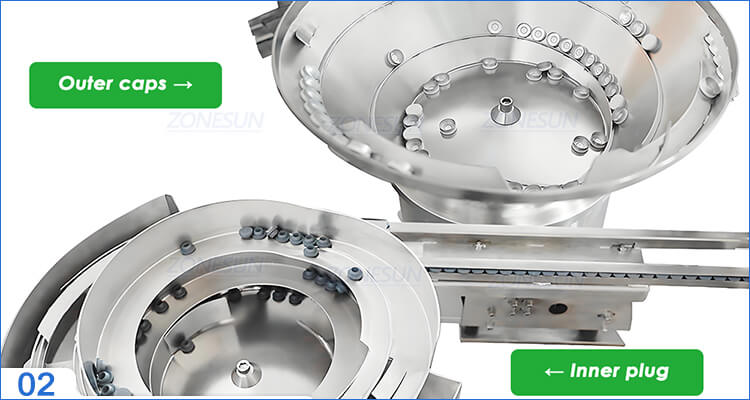 4 Heads Vial Filling Capping Machine X3
