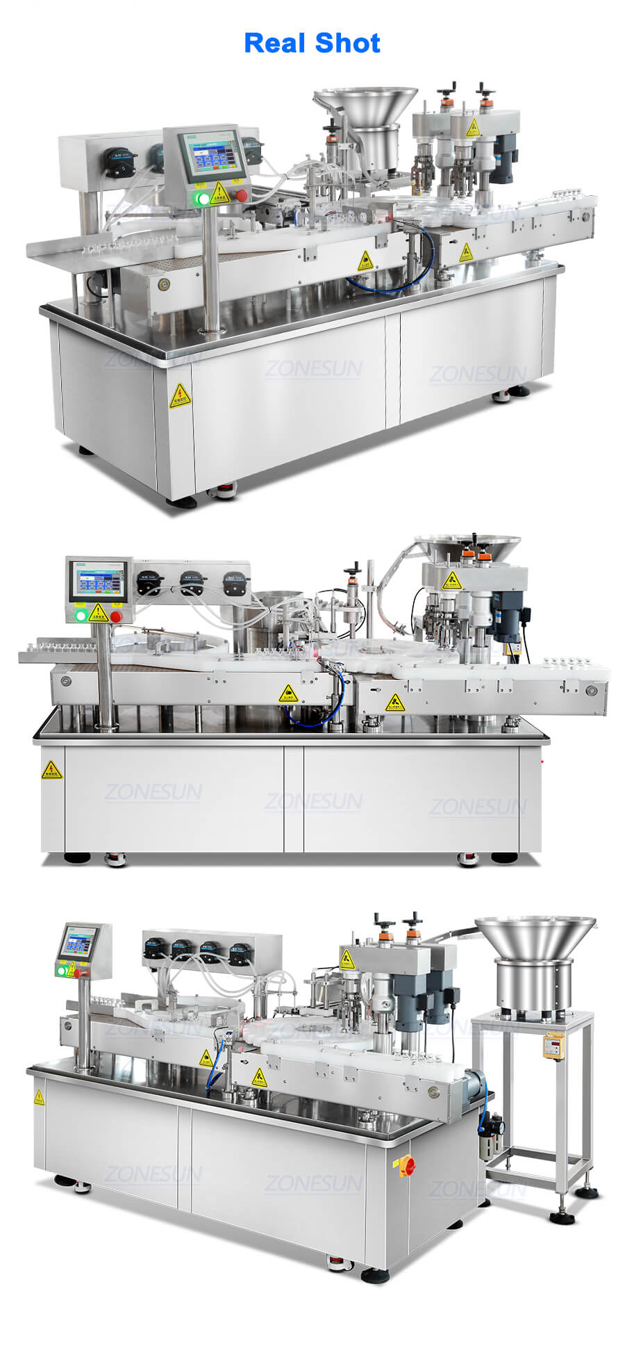 4 Heads Vial Filling Capping Machine X1