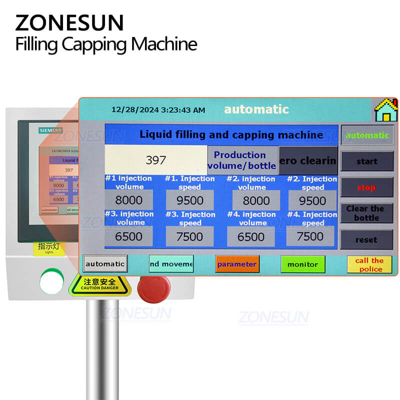 4 Heads Vial Filling Capping Machine Z3
