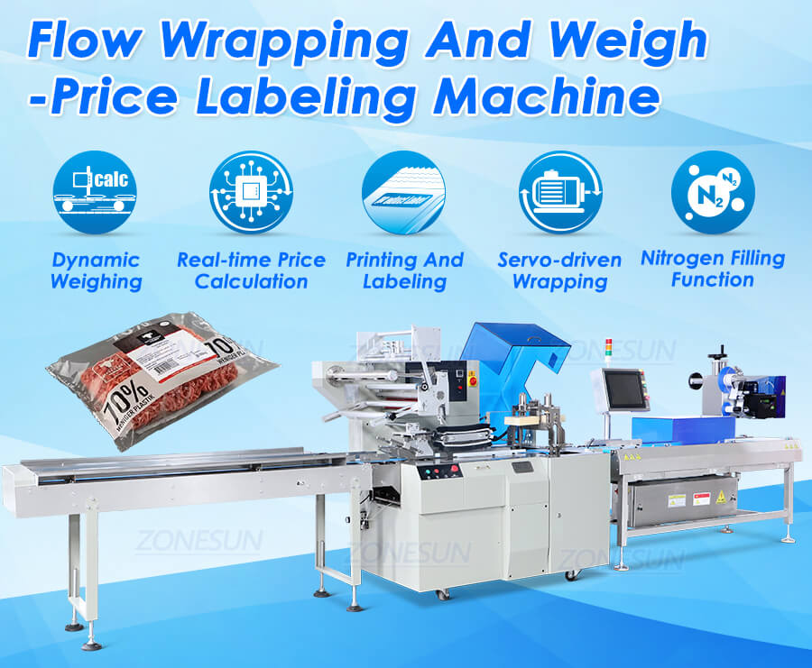 Flow Wrapping And Weigh-Price Labeling Machine x1