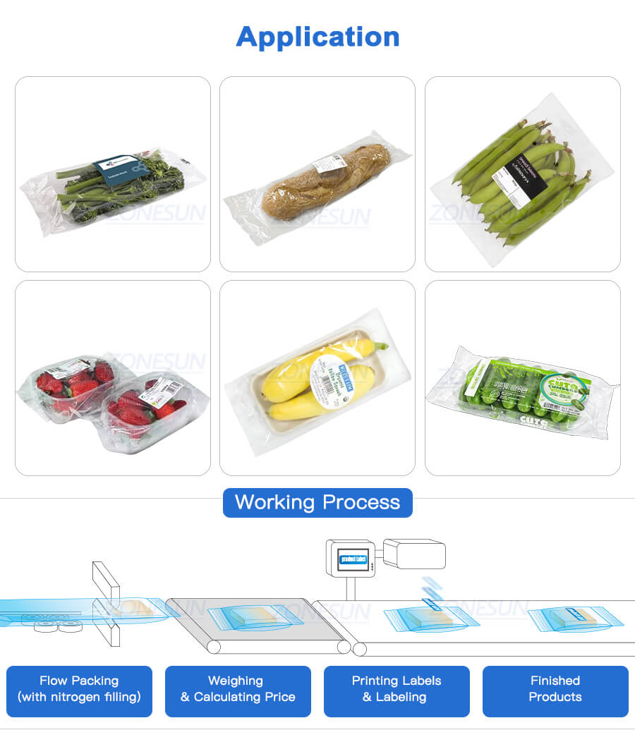 Flow Wrapping And Weigh-Price Labeling Machine x2