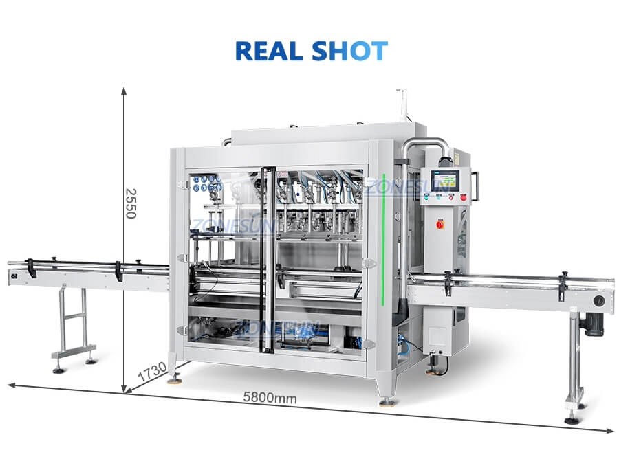 Servo 8 Heads Gear Pump Filling Machine X1