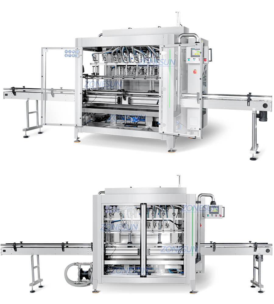 Servo 8 Heads Gear Pump Filling Machine X2