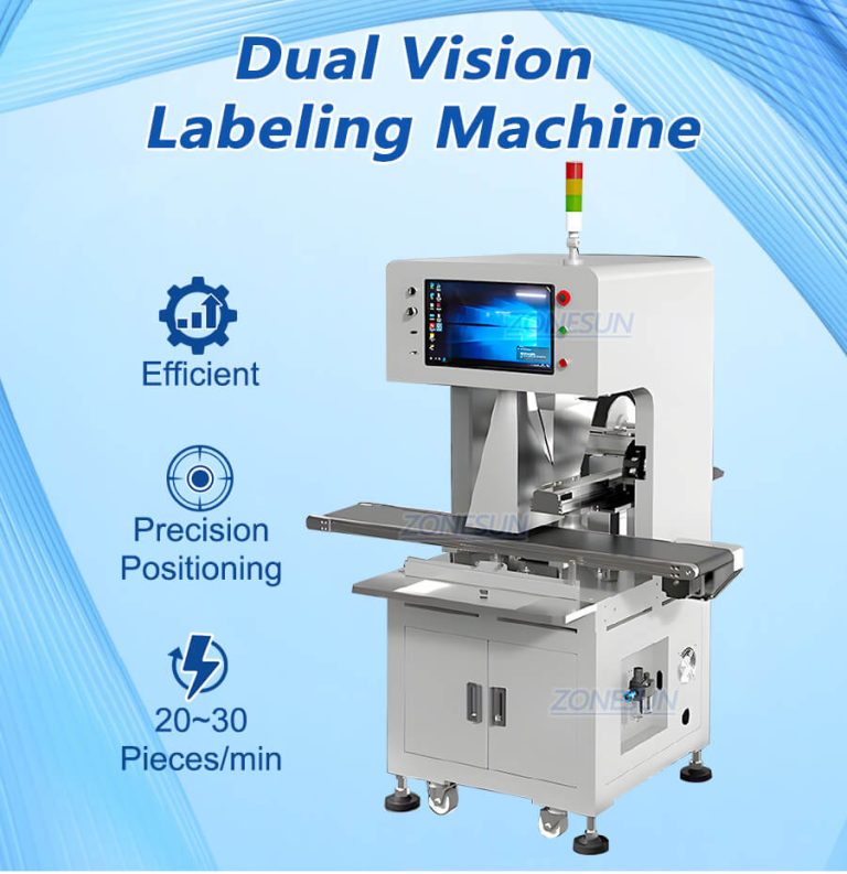 CCD Dual Vision Inspection Flat Labeling Machine - ZONESUN TECHNOLOGY ...
