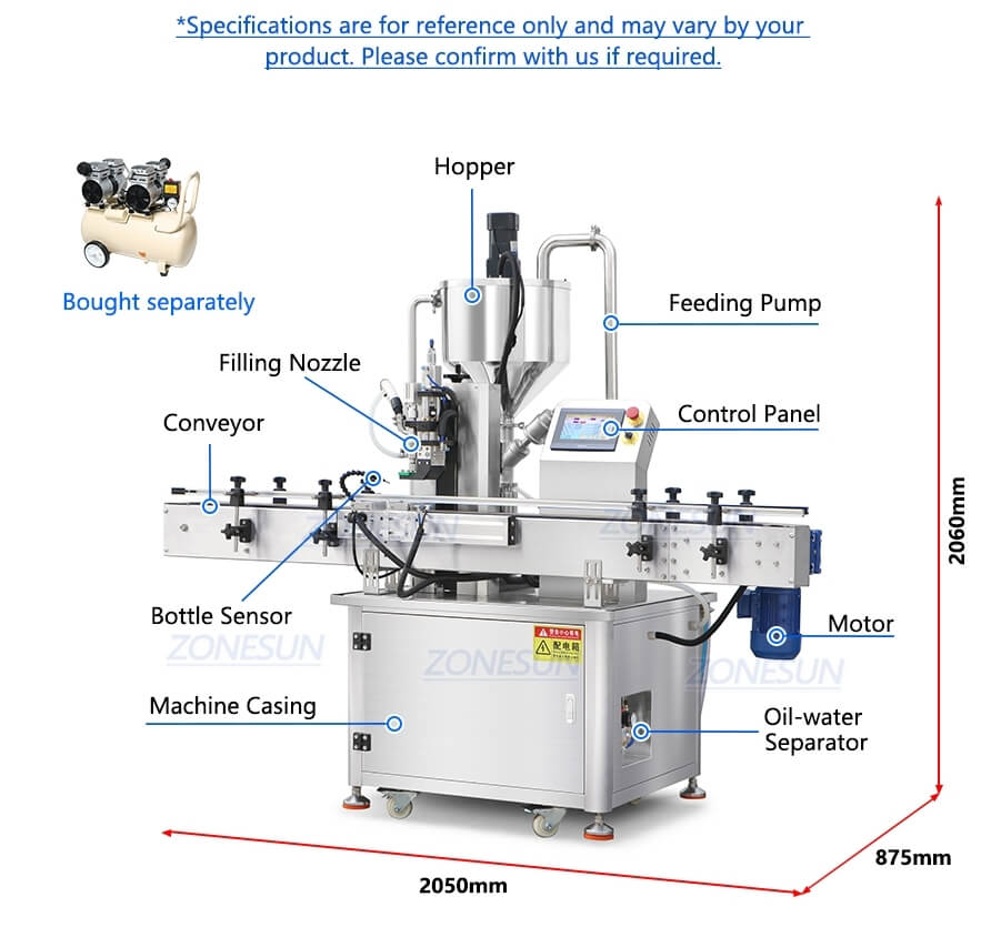 วางเครื่องบรรจุ X3 Paste Filling Machine X3