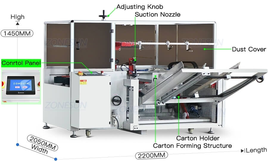 Carton Folding Erector Machine x3