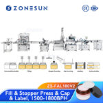 Cosmetic Face Cream Jar Filling Line Z2