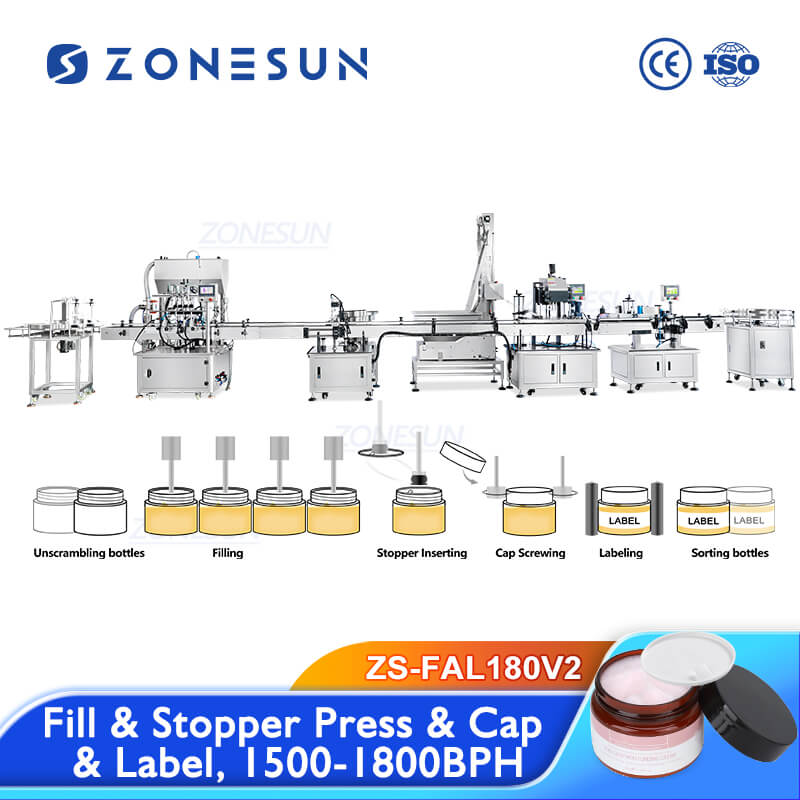 Cosmetic Face Cream Jar Filling Line Z2