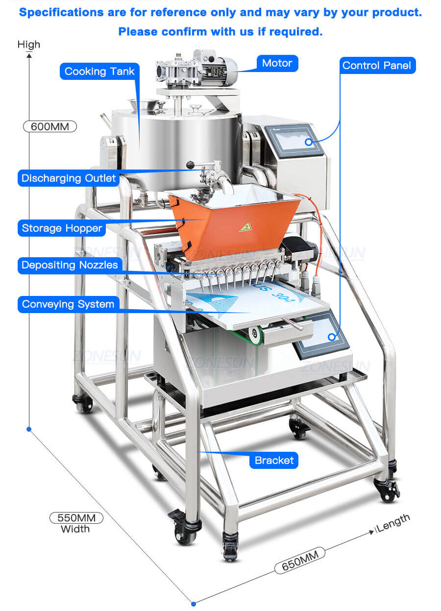Gummy Sugar Pouring Make Machine X3
