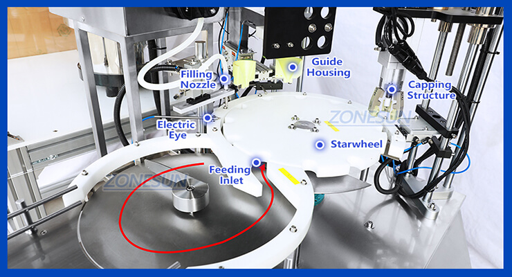 Cosmetic filling machine x5