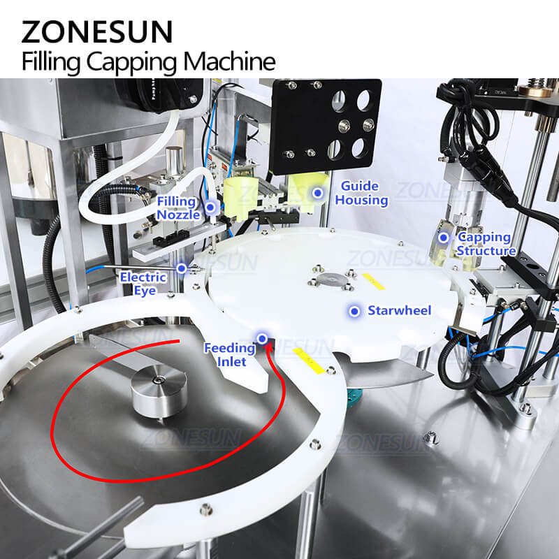 Cosmetic filling machine z4