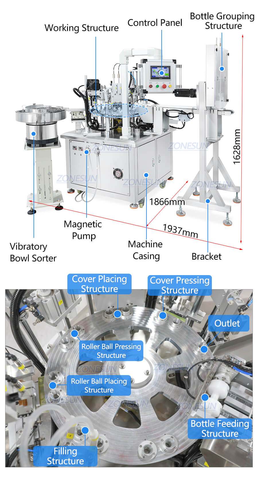 Roller Ball Botttle Filling Machine X9