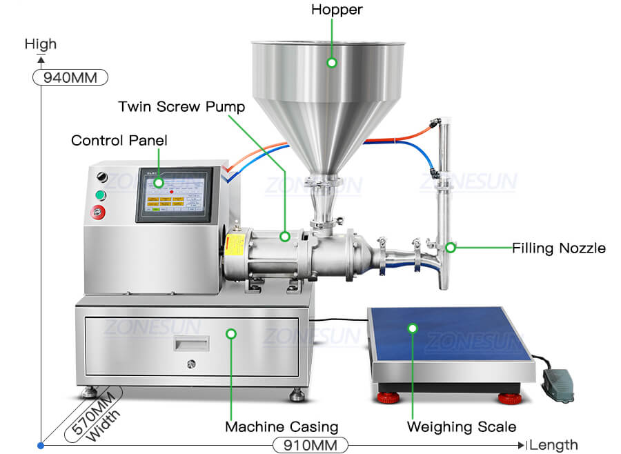 paste filling machine x3