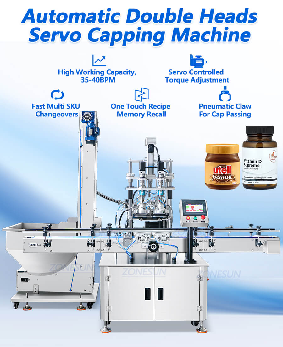 Double Head Servo Capping Machine X1 Double Head Servo Capping Machine X1