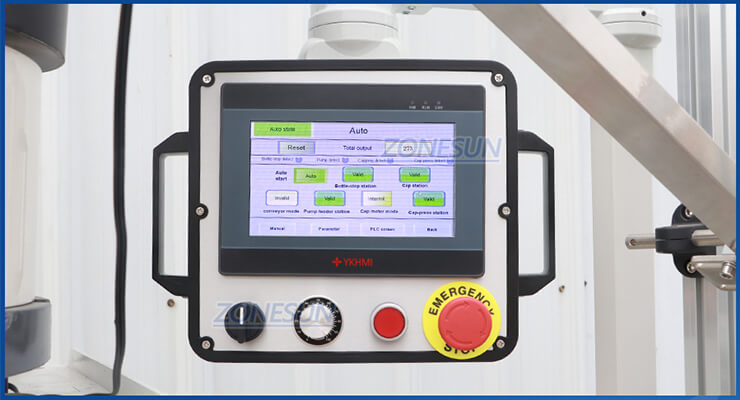 Nozzle Bottle Capping Machine x4