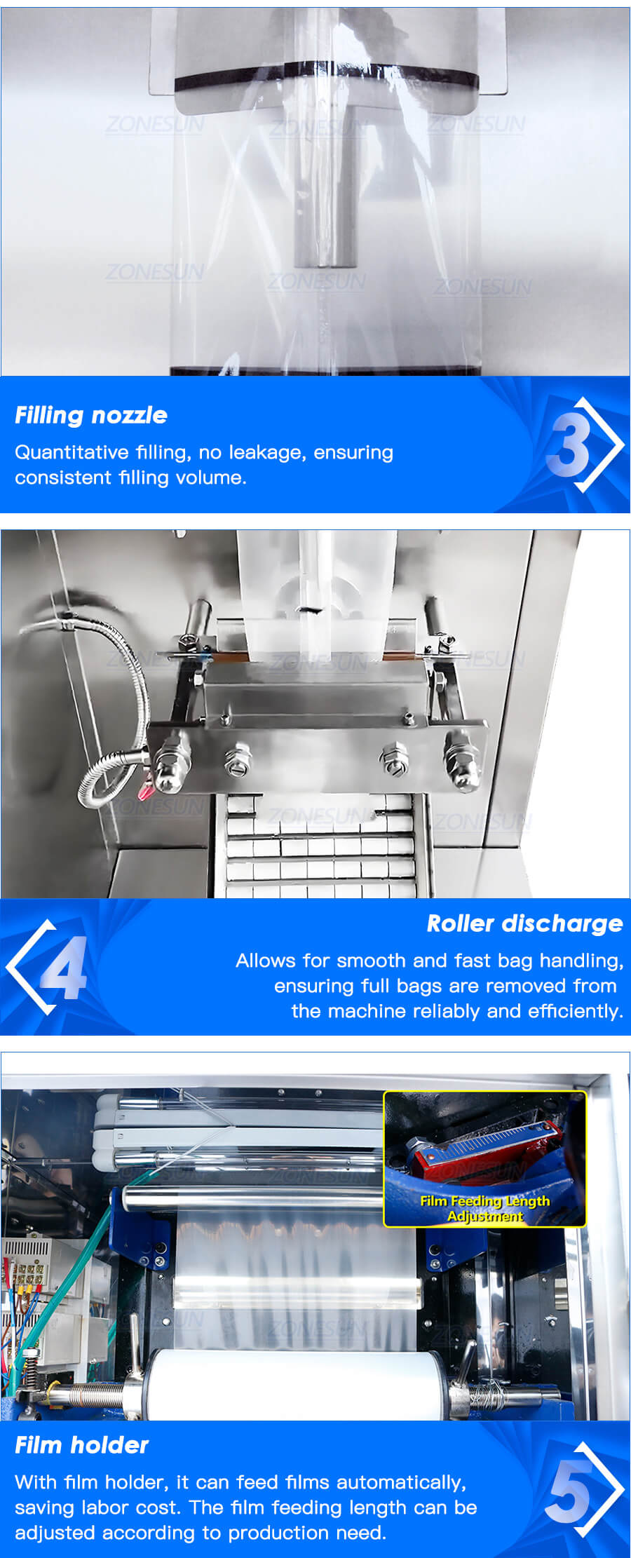 Liquid Sachet filling machine x5