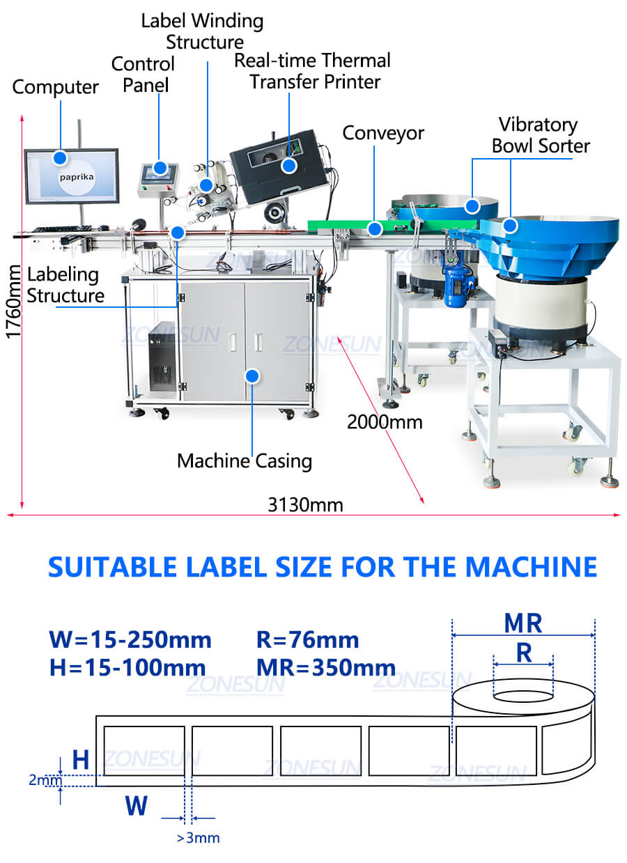 Online Print Lalebling Machine X3