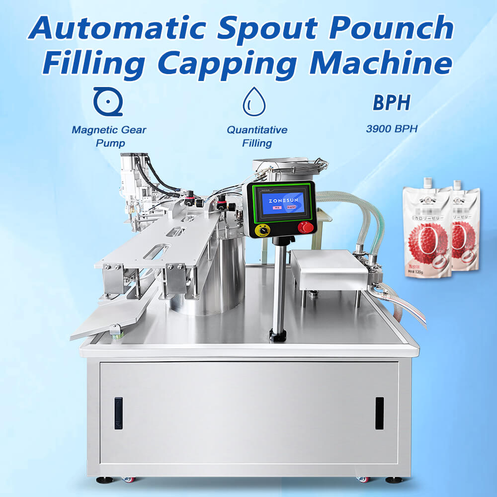 Rotary Spout Pouch Filling Capping Machine X2