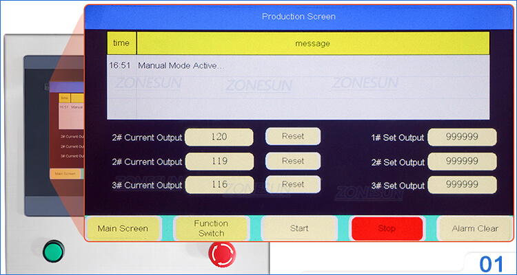 chicken bucket labeling machine x4