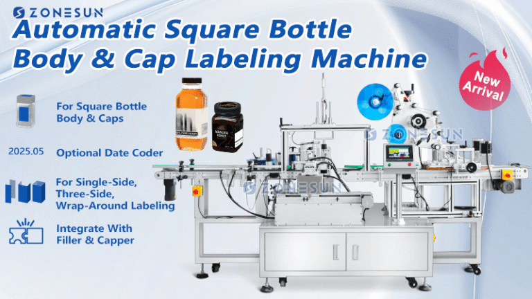 Square Bottle Top And Side Labeling Machine Z1