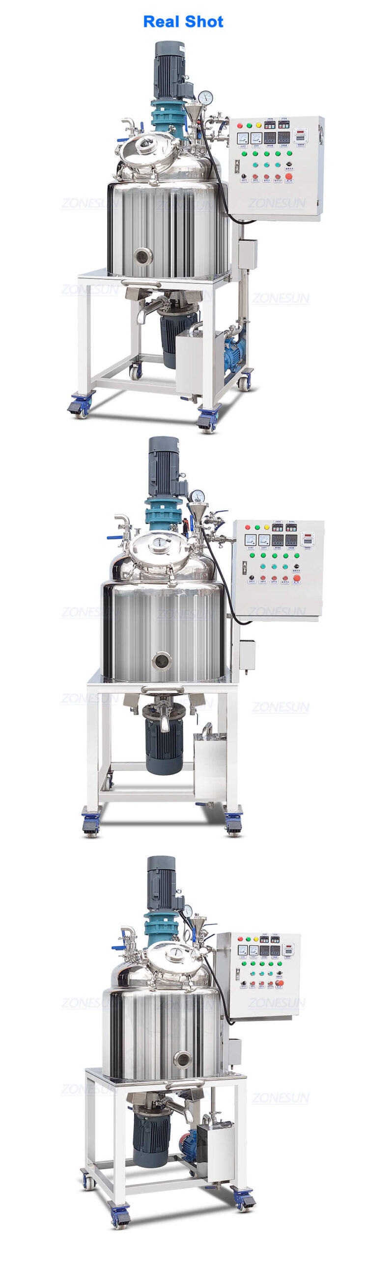 Vacuum Homogenizing Emulsifying Mixing Tank