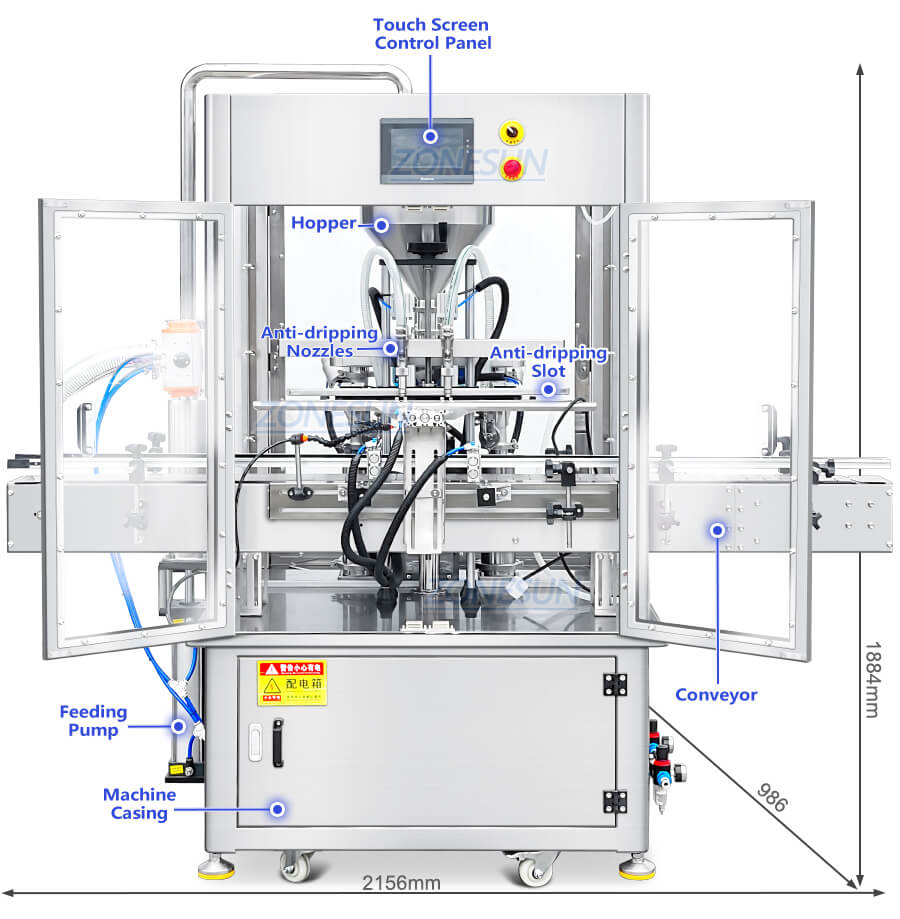 piston pump filling machine x3