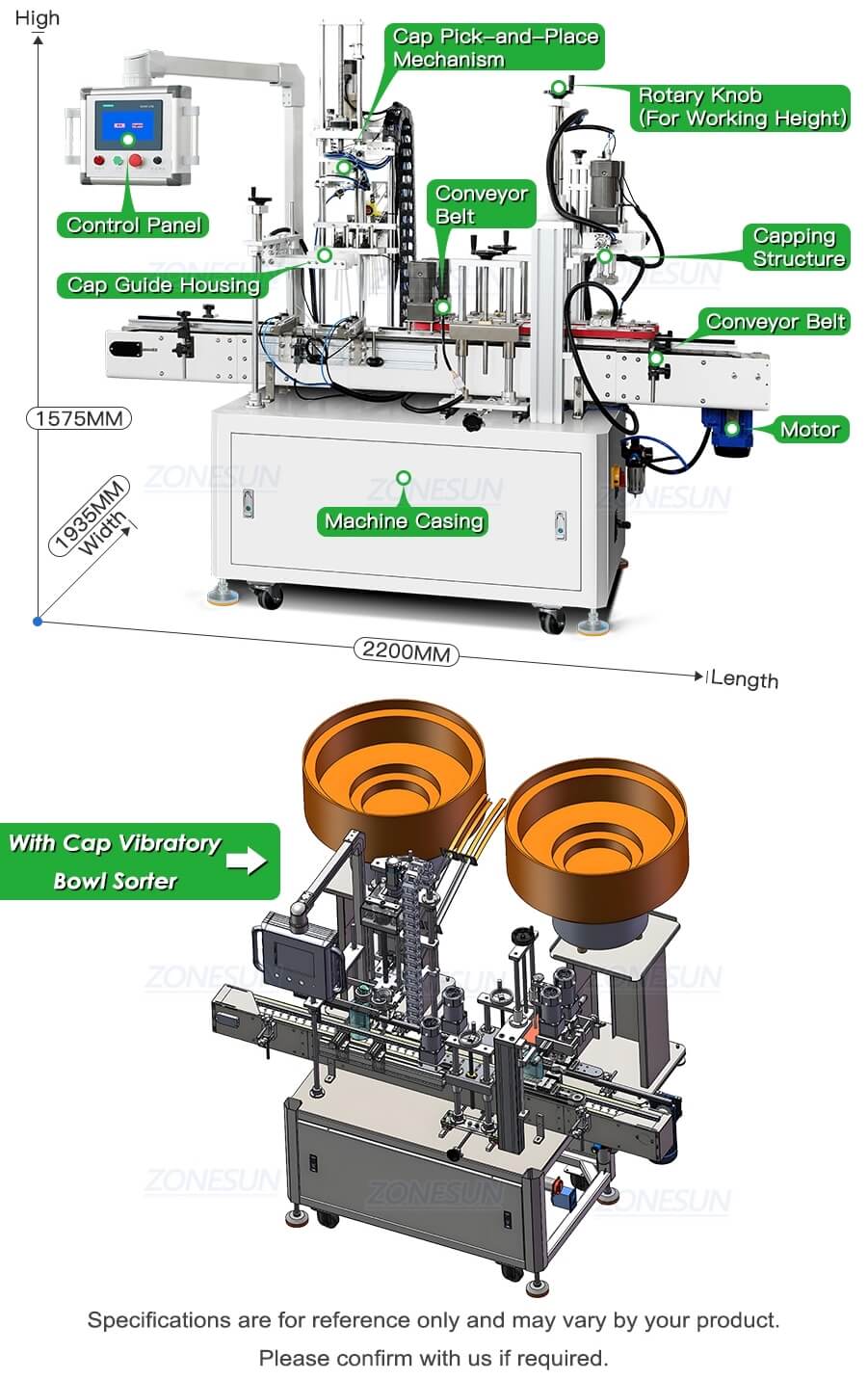 Trigger Spray Bottles Caps Feeding Capping Machine X3