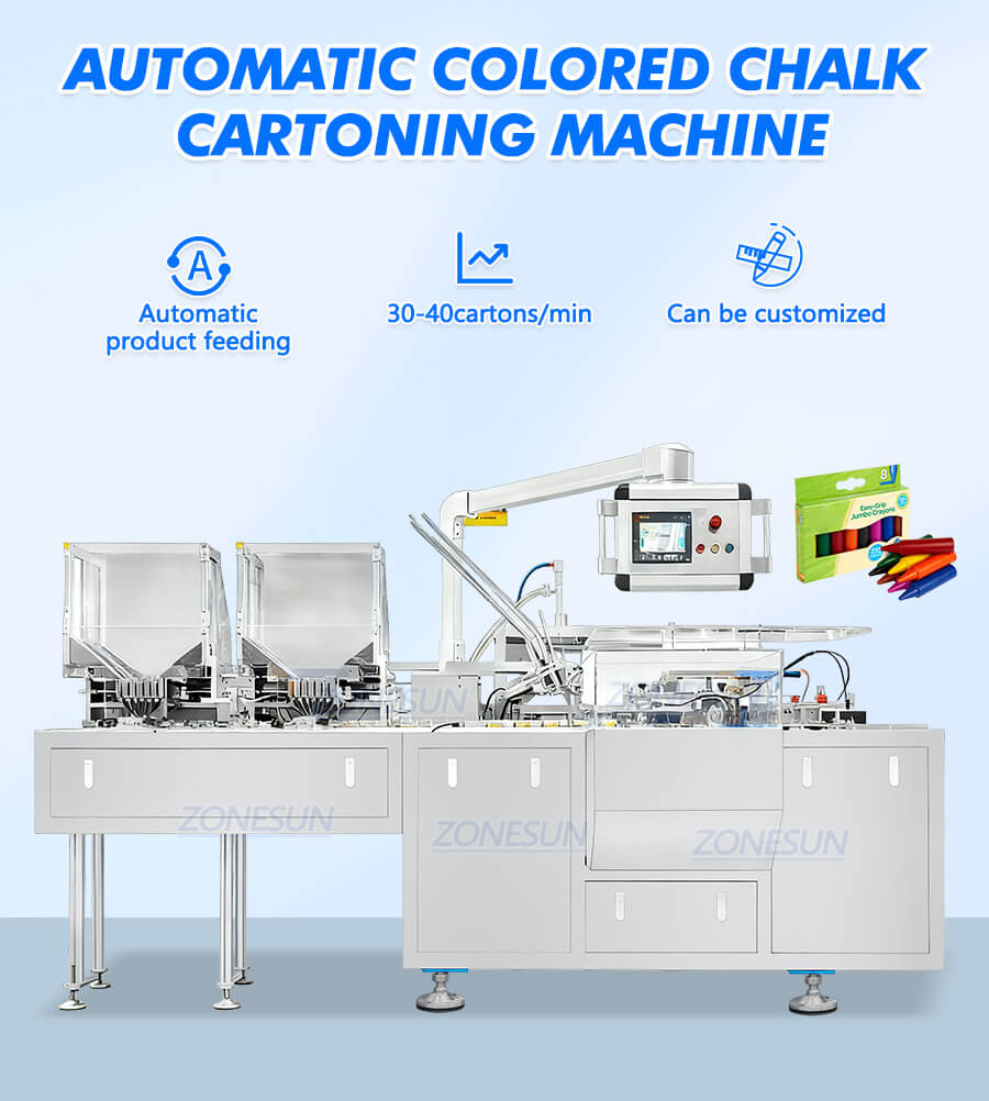 Colorful Chalk Horizontal Cartoning Machine X1