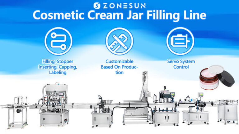 Cosmetic Cream Jar Filling Line