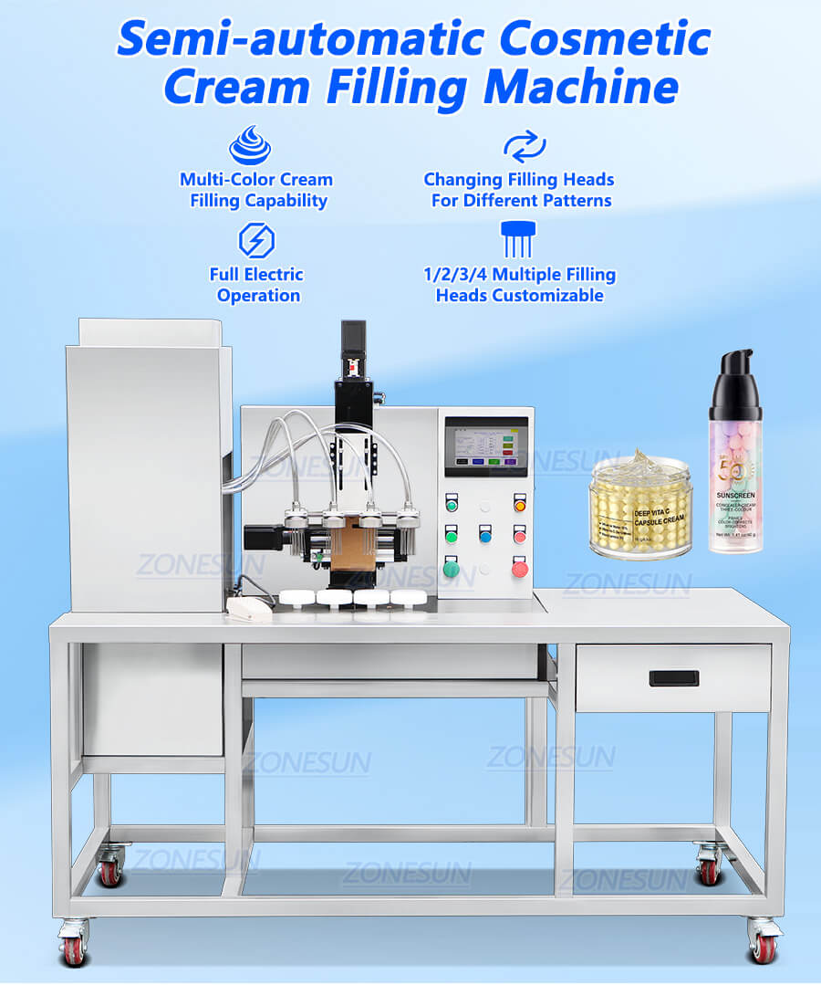 Cosmetic Swirl Filling Machine X1