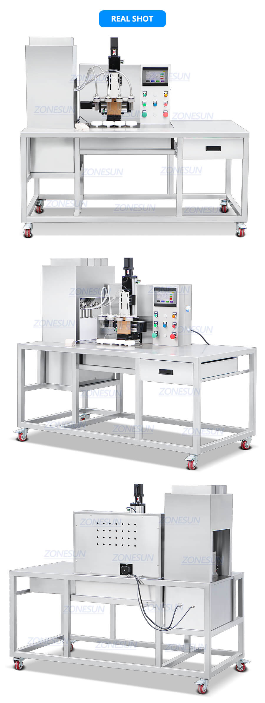 Cosmetic Swirl Filling Machine X4