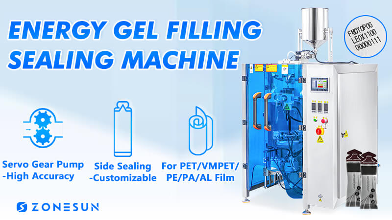 Energy Gel Paste Sachet Vffs Packaging Machine