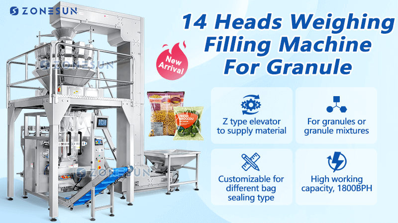 Granule Weighing Sachet Vffs Packaging Machine