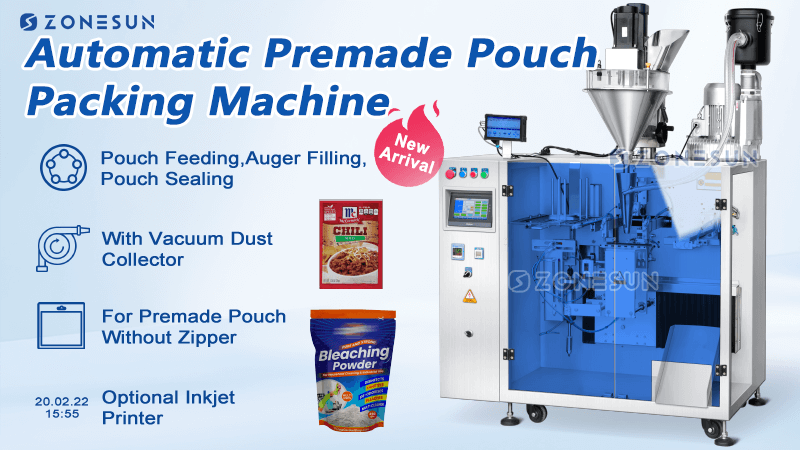 Premade Pouch Powder Filling Sealing Machine