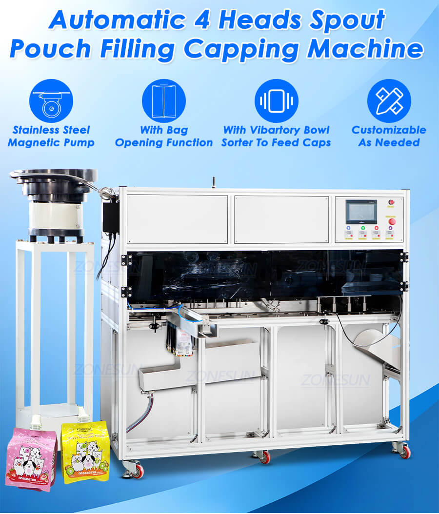 Spout Pouch Filling Capping Machine X1