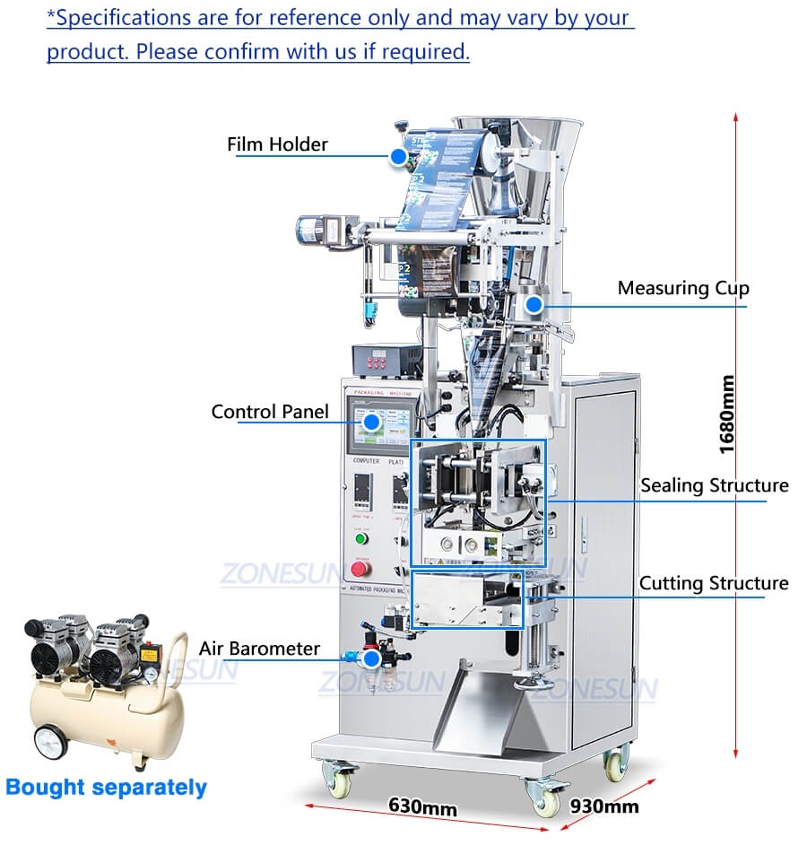 Granule Vffs Packaging Machine X3