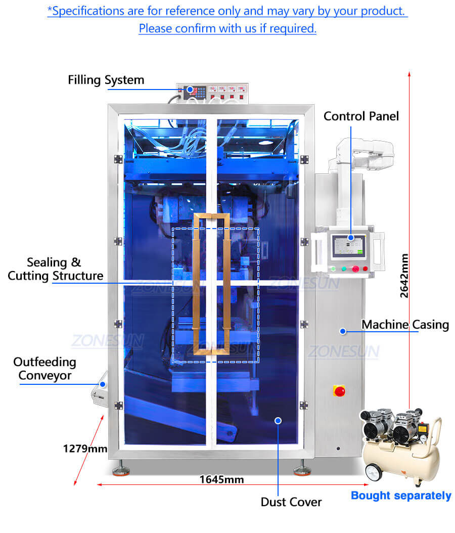 Sauce Sachet Filling Sealing Machine X3