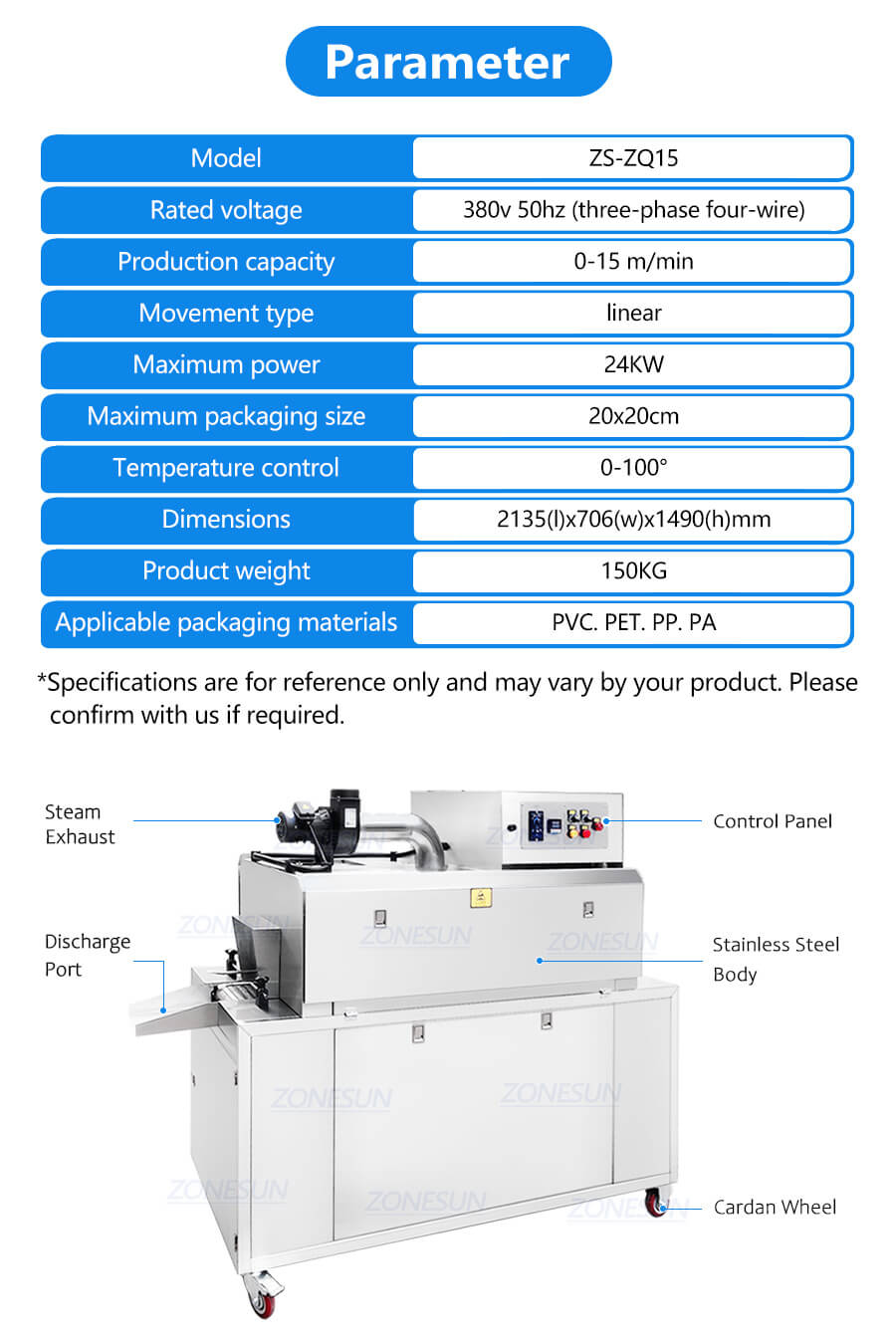 Sleeve Steam Heat Shrinking Machine X3