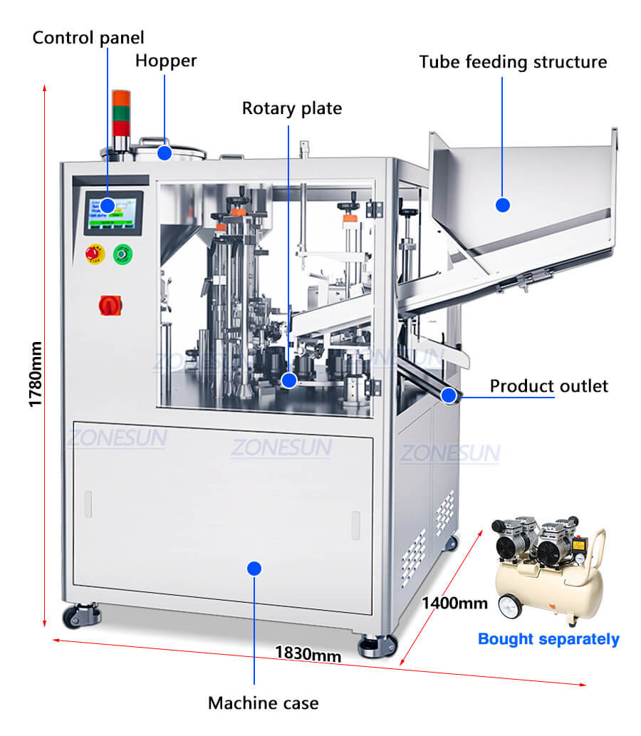 Soft Tube Filling Sealing Machine X3