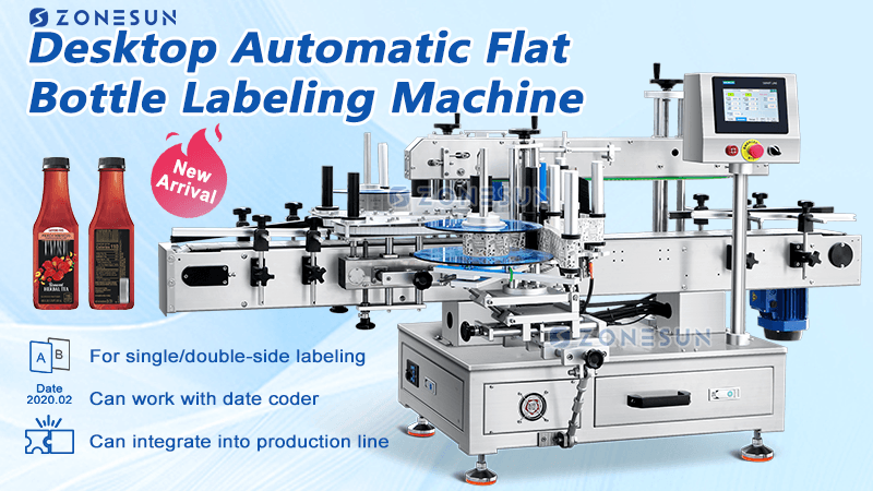 Desktop Automatic Flat Bottle Labeling Machine