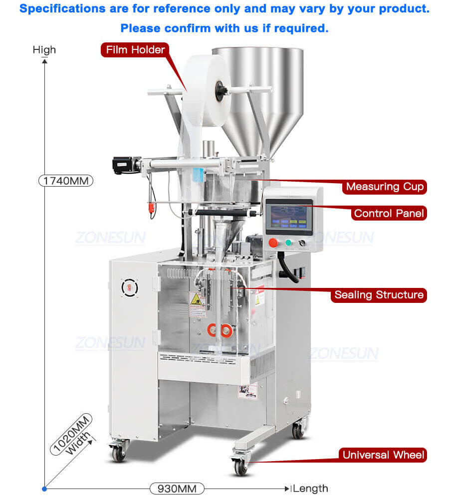 Measuring Cups Granule Vffs Packgaing Machine X3