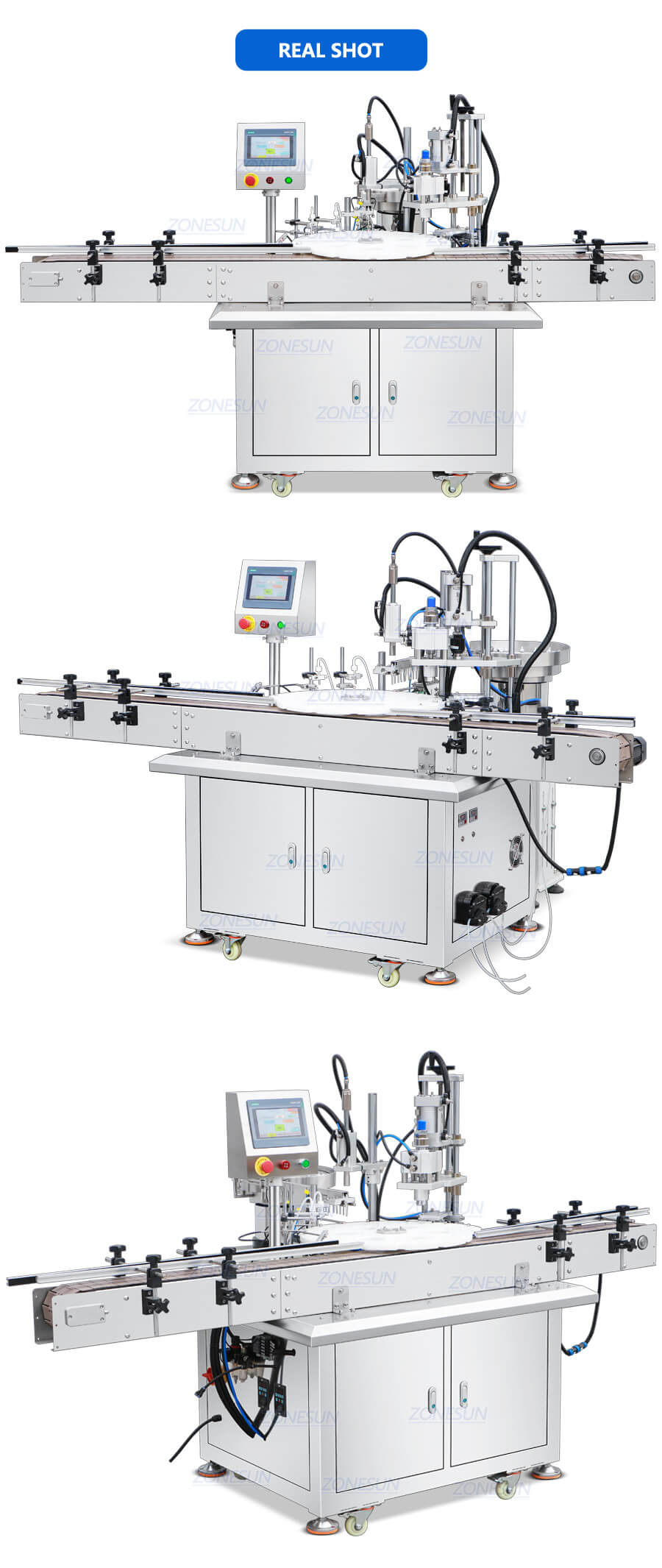 Spray Bottles Liquid Filling Capping Machine X4