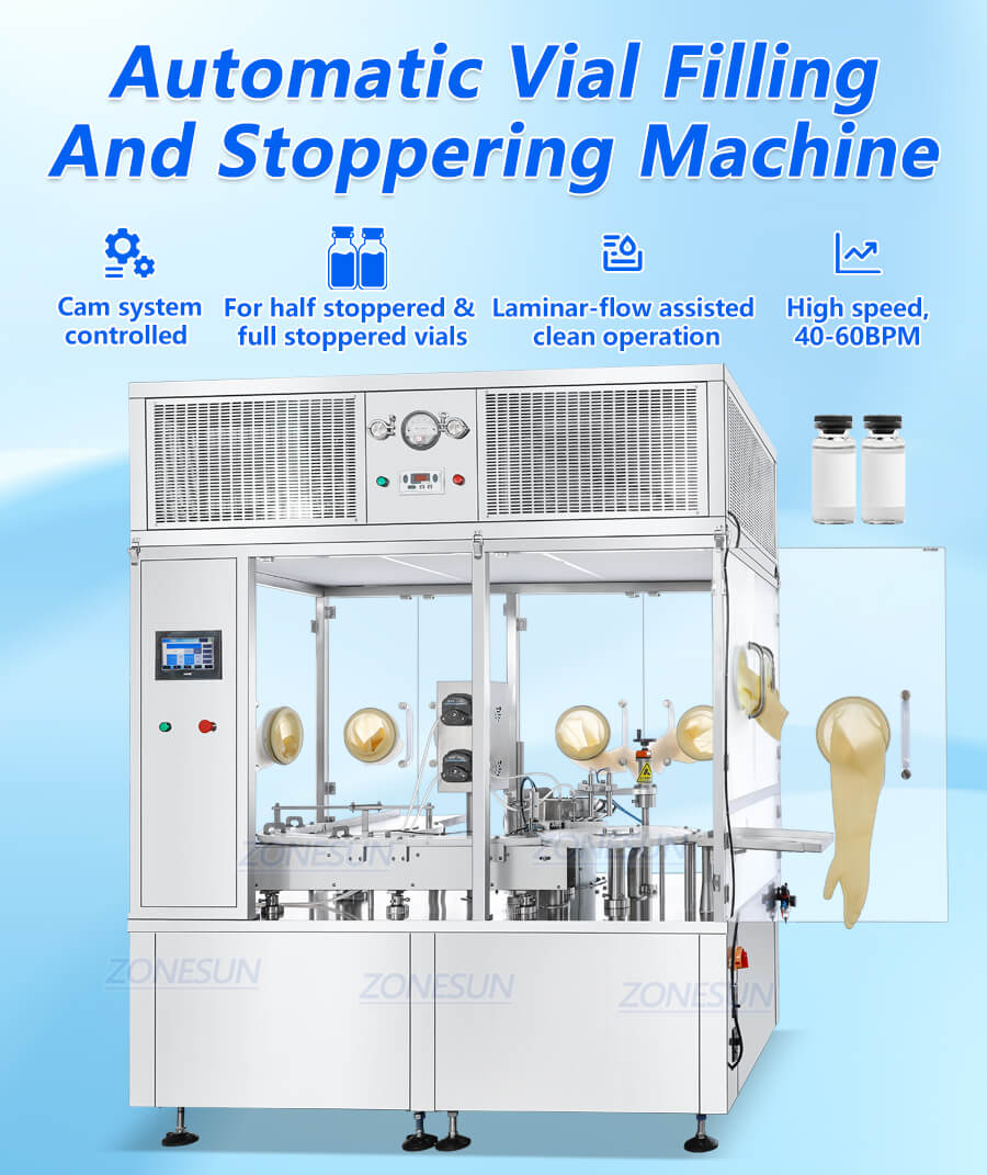 Vial Filling And Stoppering Machine X1