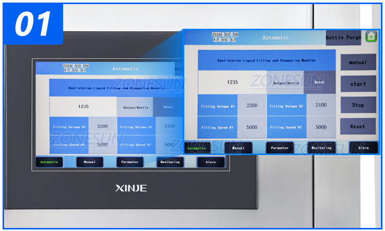 Vial Filling And Stoppering Machine X5